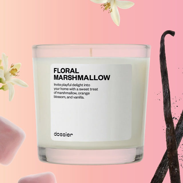 Floral Marshmallow Candle